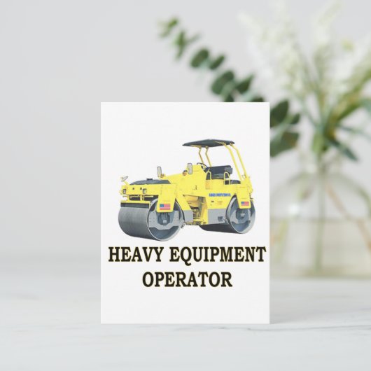 ROAD ROLLER POSTKARTE (Stehend Vorderseite)