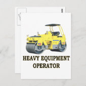 ROAD ROLLER POSTKARTE (Vorne/Hinten)