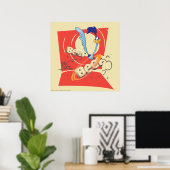 ROAD RUNNER™ BEEP BEEP!™ Sunset Graphic Poster (Heimbüro)