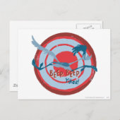 ROAD RUNNER™ BEEP BEEP!™ Yikes! Postkarte (Vorne/Hinten)