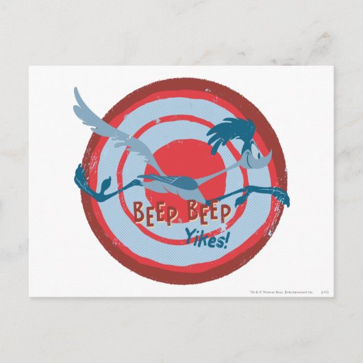 ROAD RUNNER™ BEEP BEEP!™ Yikes! Postkarte (Vorderseite)
