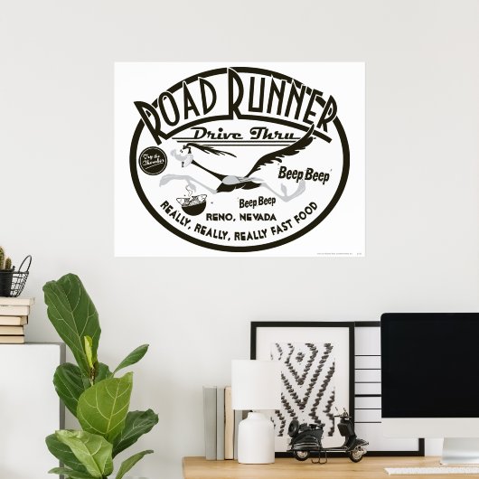 ROAD RUNNER™ Drive Thru Poster (Heimbüro)