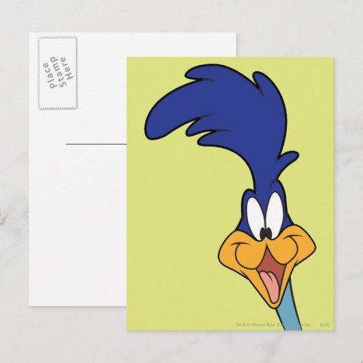 ROAD RUNNER™ Face Postkarte (Vorne/Hinten)