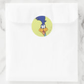 ROAD RUNNER™ Face Runder Aufkleber (Tasche)