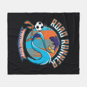 ROAD RUNNER™ Fußballclub-Abzeichen Fleecedecke (Vorderseite (Horizontal))