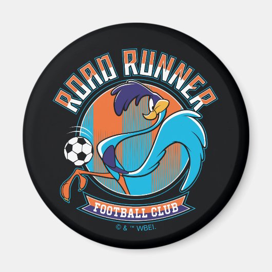 ROAD RUNNER™ Fußballverein-Emblem Magnet (Vorne)