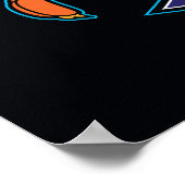 ROAD RUNNER™ Fußballverein-Emblem Poster (Ecke)