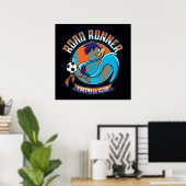 ROAD RUNNER™ Fußballverein-Emblem Poster (Heimbüro)
