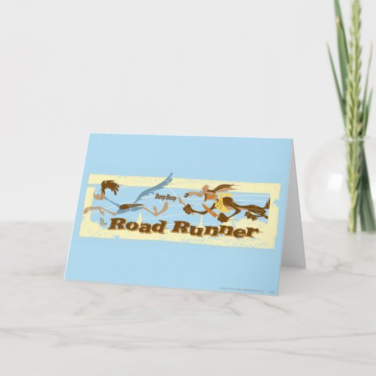 ROAD RUNNER™, gejagt von Wile E. Coyote Karte (Vorderseite)