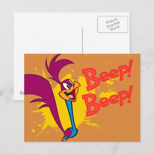 ROAD RUNNER™ Jump Postkarte (Vorne/Hinten)