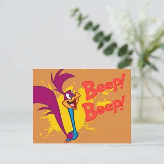 ROAD RUNNER™ Jump Postkarte (Stehend Vorderseite)