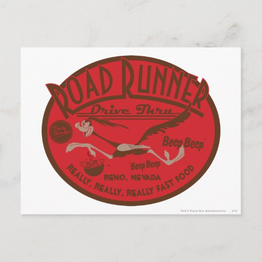 ROAD RUNNER™-Laufwerk Thru 2 Postkarte (Vorderseite)