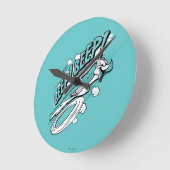 ROAD RUNNER™ REEP BEEP BEEP™™ Halftone Runde Wanduhr (Winkel)