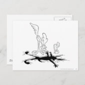 ROAD RUNNER™ und WILE E. COYOTE™ Shaped Hole Postkarte (Vorne/Hinten)