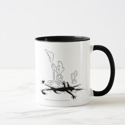 ROAD RUNNER™ und WILE E. COYOTE™ Shaped Hole Tasse (Rechts)