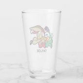 ROAD RUNNER™ & Wile E. Coyote "Team Naughty" Glas (Rückseite)
