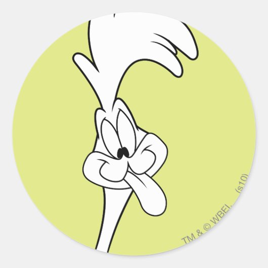 ROAD RUNNER™-Zunge Runder Aufkleber (Vorderseite)