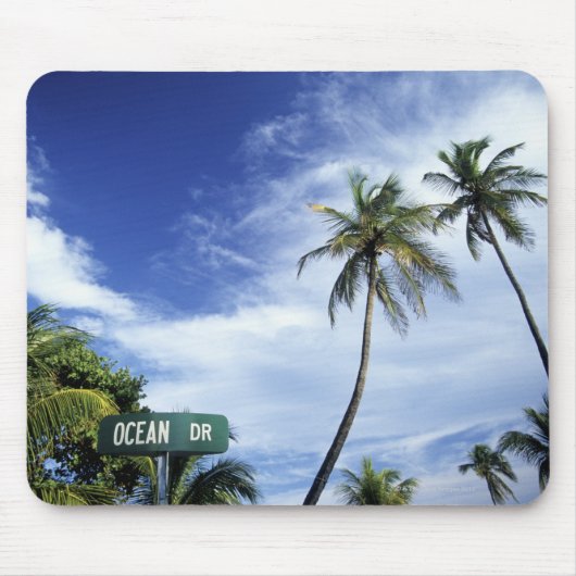 Road-Schild Ocean Drive, South Beach, Miami, Flori Mousepad (Vorne)
