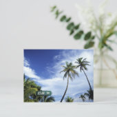 Road-Schild Ocean Drive, South Beach, Miami, Flori Postkarte (Stehend Vorderseite)