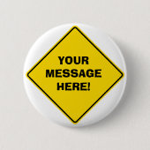 Road Sign Abzeichen Button (Vorderseite)