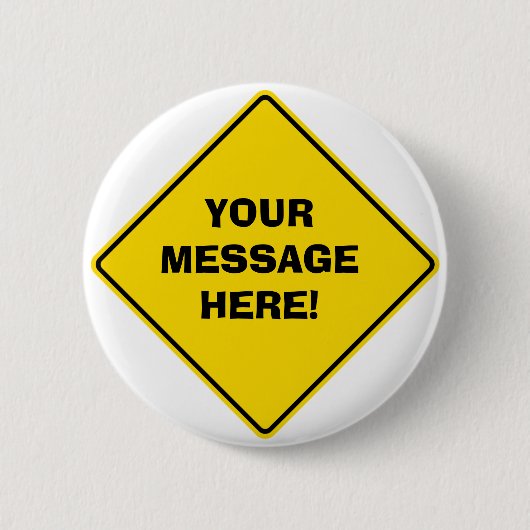 Road Sign Abzeichen Button (Vorderseite)