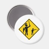 Road Sign David und Goliath Magnet (Vorderseite/Rückseite)
