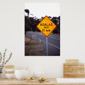 Road sign New South Wales, Australien Poster (Küche)