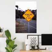 Road sign New South Wales, Australien Poster (Heimbüro)