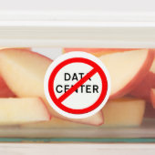 Road sign no data centers  etiketten (Befestigt)