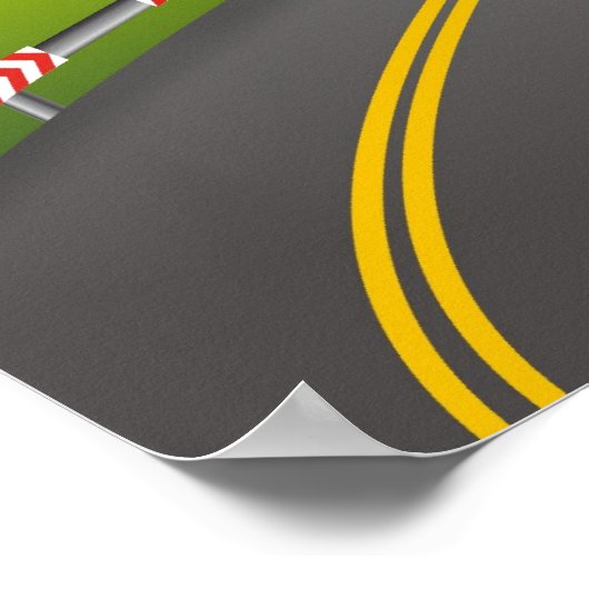 Road Sign Poster (Ecke)