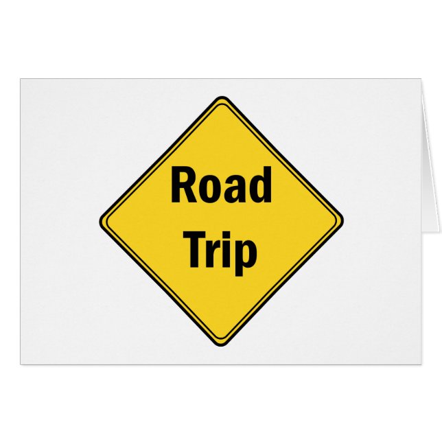 Road Sign- Road Trip (Vorderseite (Horizontal))