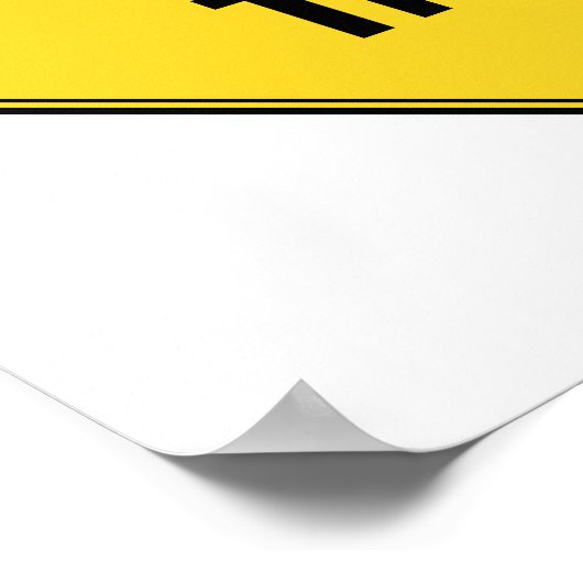 Road Sign- Road Trip Poster (Ecke)