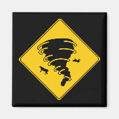 Road Sign- Tornado Magnet (Vorne)