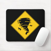 Road Sign- Tornado Mousepad (Mit Mouse)