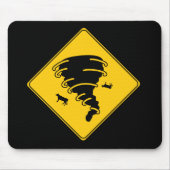 Road Sign- Tornado Mousepad (Vorne)
