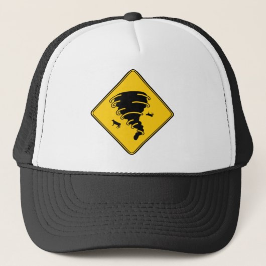 Road Sign- Tornado Truckerkappe (Vorderseite)