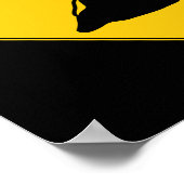 Road Sign- Volcano Poster (Ecke)