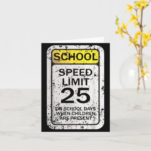 Road Signs Funny Traffic Signs Halloween Costume P Karte (Gelbe Blume)