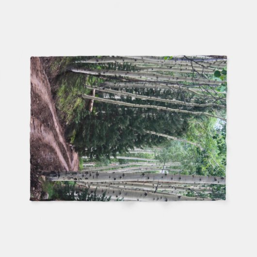 Road Through The Birch Fleecedecke (Vorderseite (Horizontal))