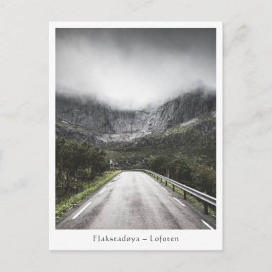 Road to Nusfjord Postkarte (Vorderseite)