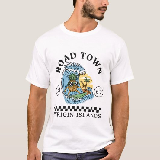 Road Town Jungferninseln T-Shirt (Vorderseite)