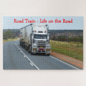 Road Train Life on the Road Truck Puzzle (Horizontal)
