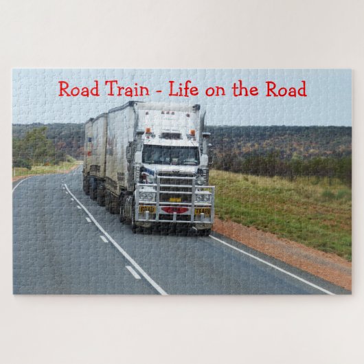 Road Train Life on the Road Truck Puzzle (Horizontal)