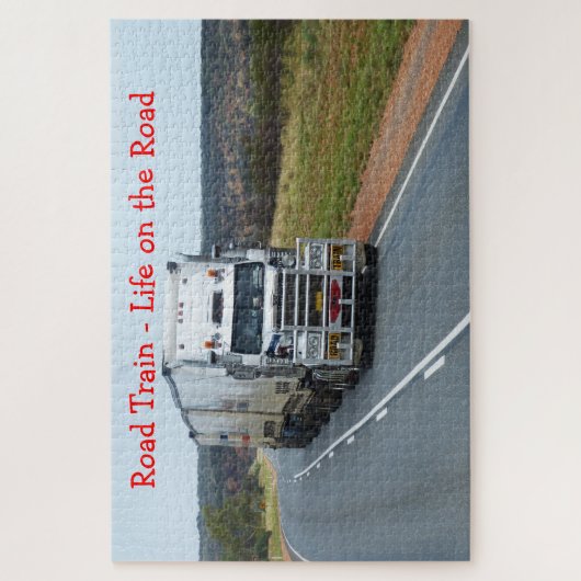 Road Train Life on the Road Truck Puzzle (Vertikal)