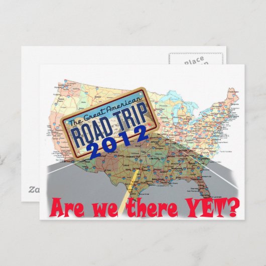 Road Trip 2012 - Sind wir noch da? Postkarte (Vorne/Hinten)