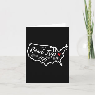 Road Trip 2025 Map Usa Family Friend Girl Trip Vac Karte