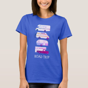 ROAD TRIP Campervan vanlife RV Anhänger CUSTOM T-Shirt