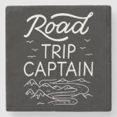 Road Trip Captain I Steinuntersetzer (Vorderseite)