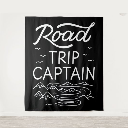Road Trip Captain I Wandteppich (Vorderseite)