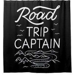 Road Trip Captain I - Wohnmobil-Pilot Camping-Urla Duschvorhang